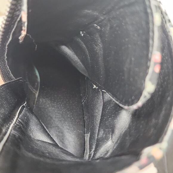 Demonia Shaker 52 Boots Platform Black Floral Womens 8 Spike Goth Grunge - Picture 11 of 15